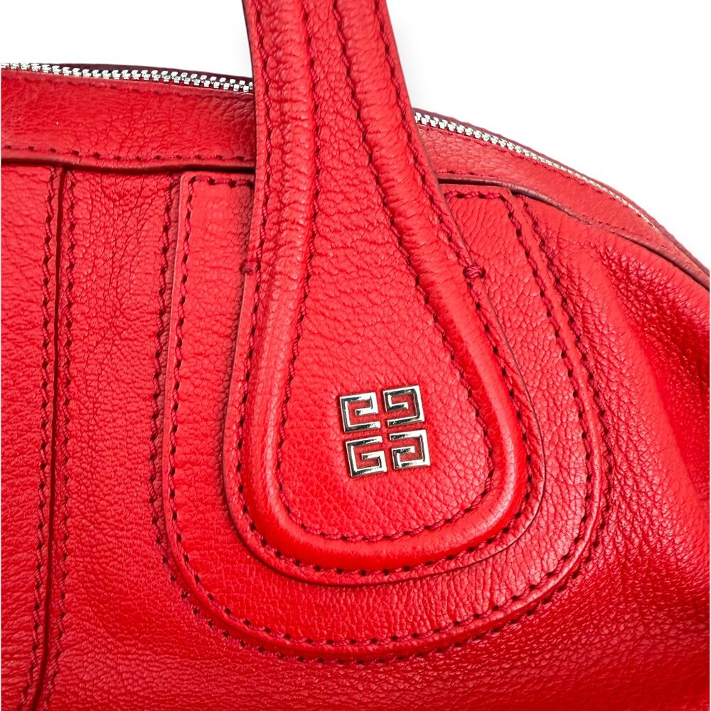 Authentic Givenchy Medium Red Leather Nightingale… - image 6